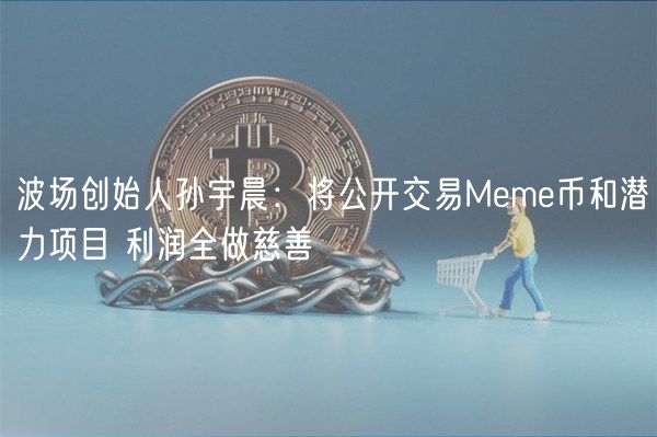 波场创始人孙宇晨：将公开交易Mm币和潜力项目 利润全做慈善