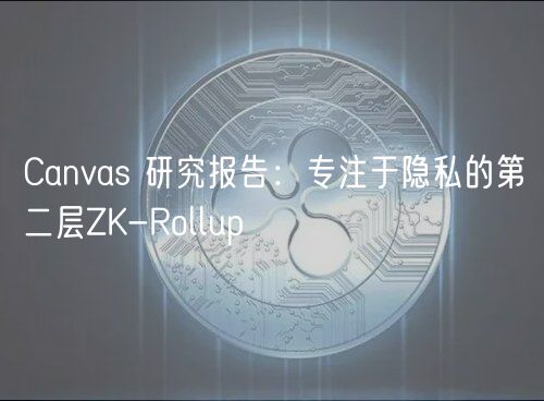 Canvas 研究报告：专注于隐私的第二层ZK-Rollup