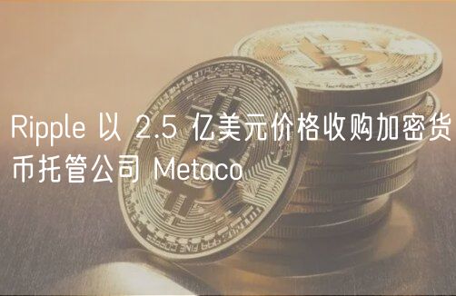 Rippl 以 2.5 亿美元价格收购加密货币托管公司 Mtaco