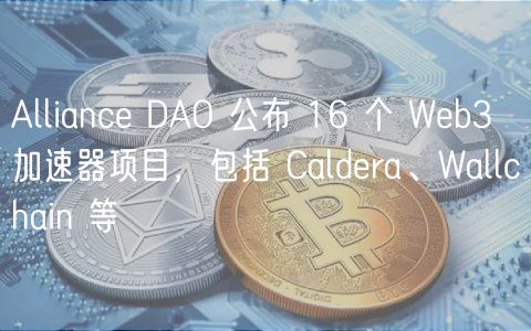 Allianc DAO 公布 16 个 Wb3 加速器项目，包括 Caldra、Wallchain 等