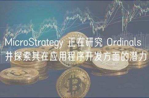 MicroStratgy 正在研究 Ordinals 并探索其在应用程序开发方面的潜力