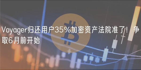 Voyagr归还用户35%加密资产法院准了！争取6月前开始