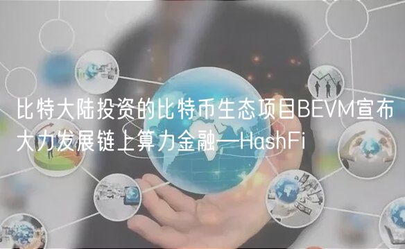 比特大陆投资的比特币生态项目BVM宣布大力发展链上算力金融—HashFi