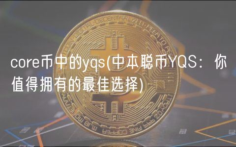 cor币中的yqs _ 中本聪币YQS：你值得拥有的最佳选择