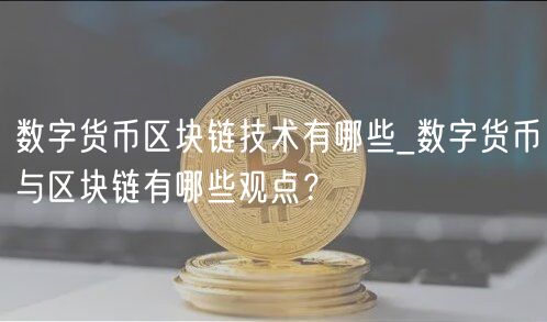 数字货币区块链技术有哪些_数字货币与区块链有哪些观点？