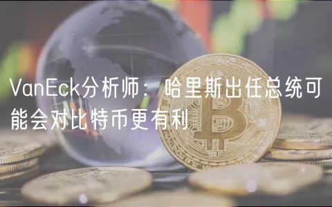 Vanck分析师：哈里斯出任总统可能会对比特币更有利
